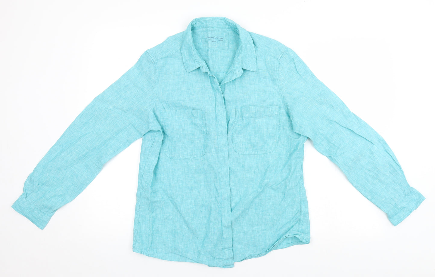 Essentials Mens Blue    Button-Up