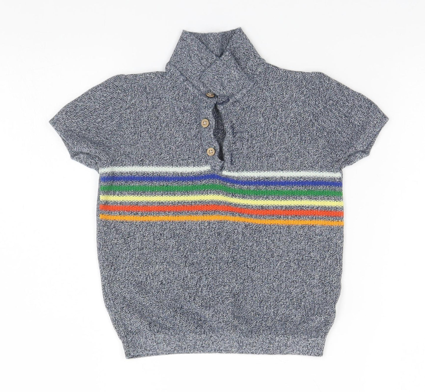 NEXT Baby Grey Striped  Basic Polo Size 18-24 Months