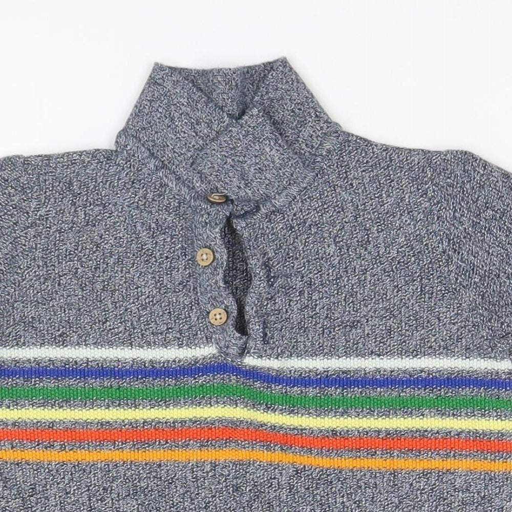 NEXT Baby Grey Striped  Basic Polo Size 18-24 Months