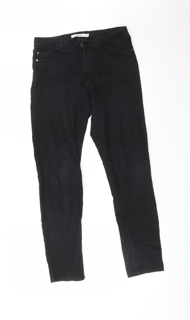 PIAZA ITALIA Womens Black Skinny Jeans Size 12 L27 in
