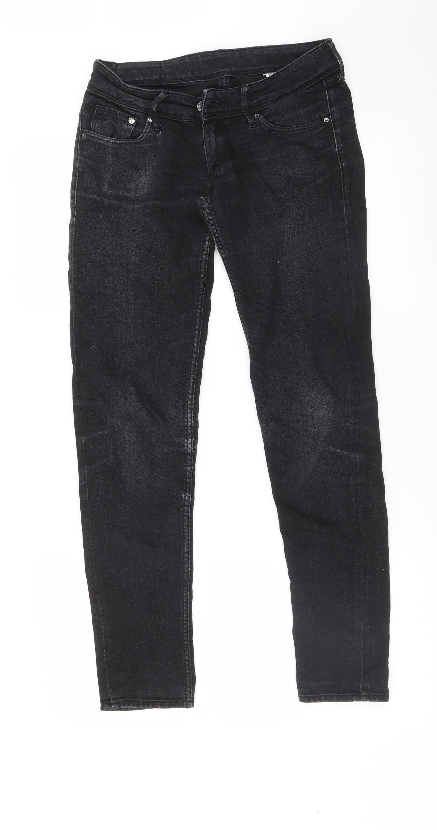 &DENIM Womens Black   Straight Jeans Size 25 L30 in