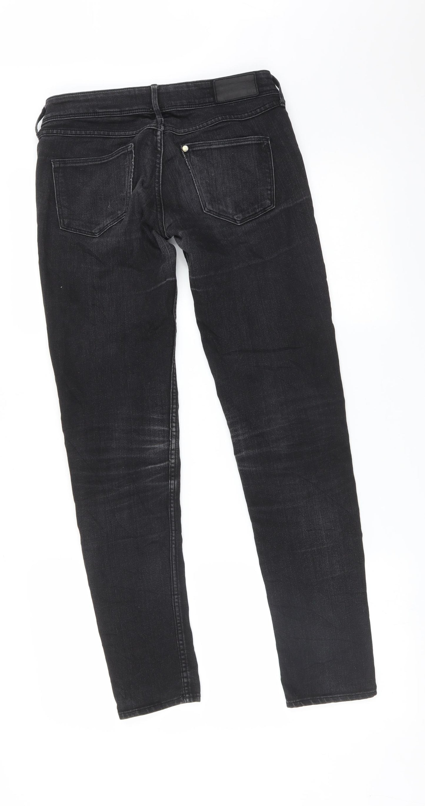 &DENIM Womens Black   Straight Jeans Size 25 L30 in