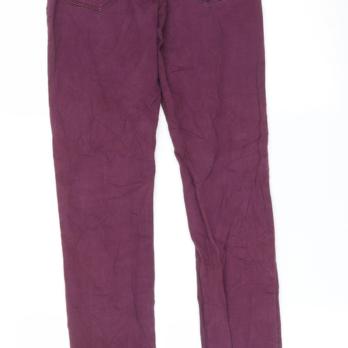 Papaya Womens Purple   Straight Jeans Size 8 L30 in