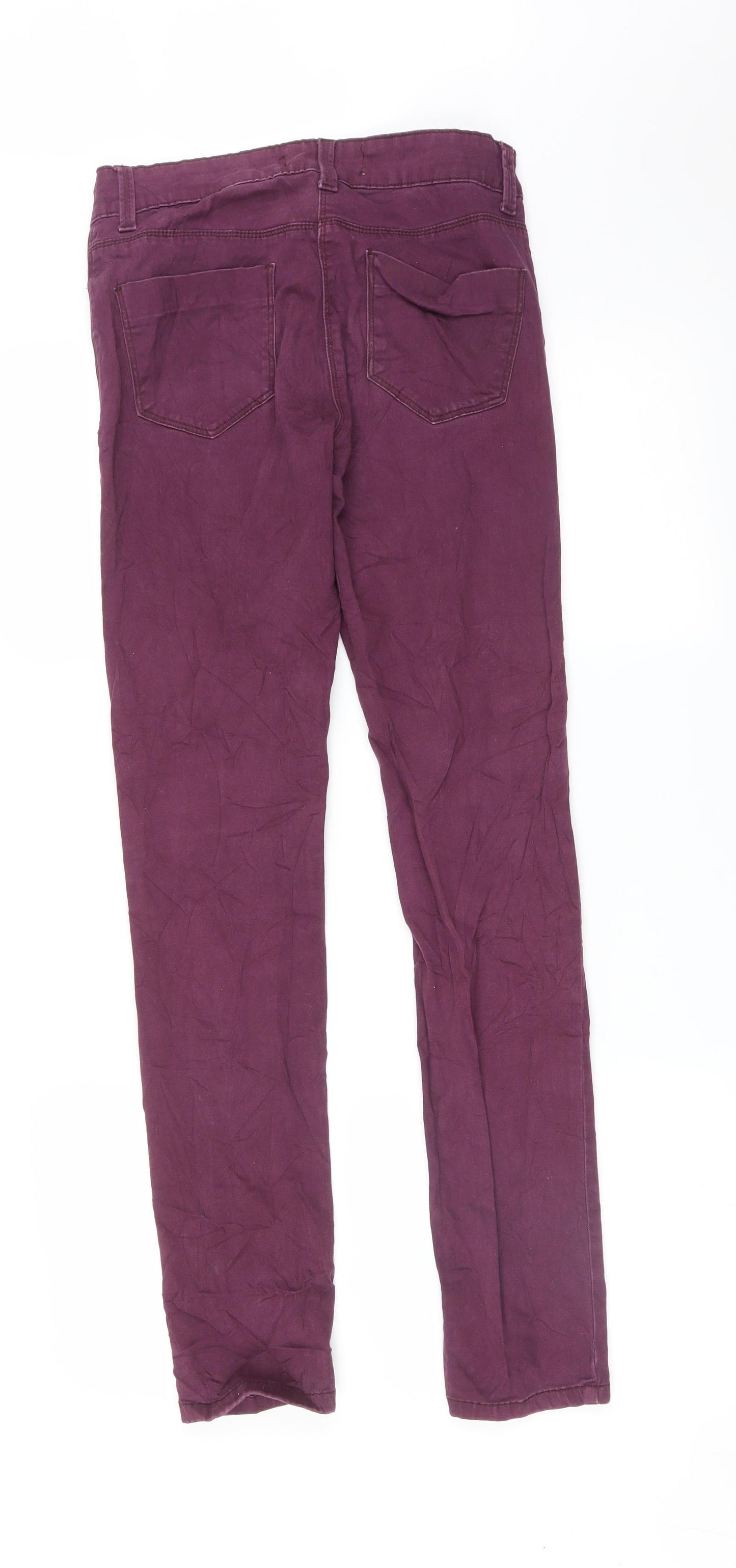 Papaya Womens Purple   Straight Jeans Size 8 L30 in