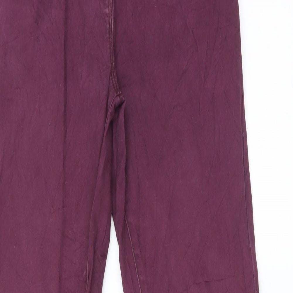 Papaya Womens Purple   Straight Jeans Size 8 L30 in
