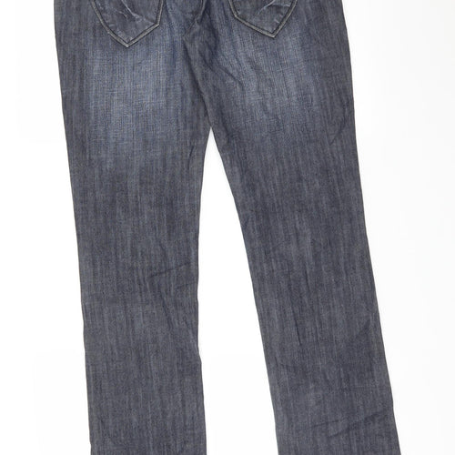 GOODMIAO Mens Blue   Straight Jeans Size L L32 in