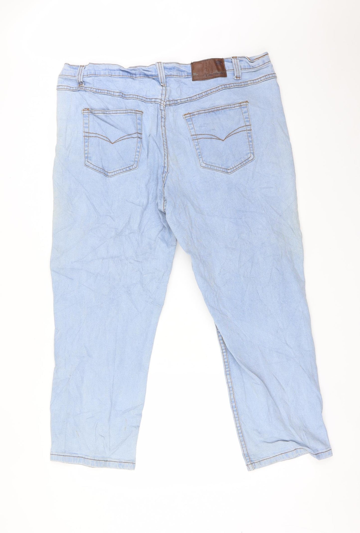 Cotton Traders Mens Blue   Straight Jeans Size 42 L26 in