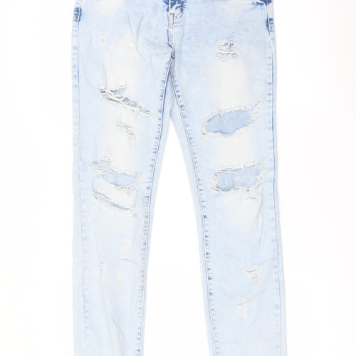 LANTIS Womens Blue   Straight Jeans Size 10 L29 in