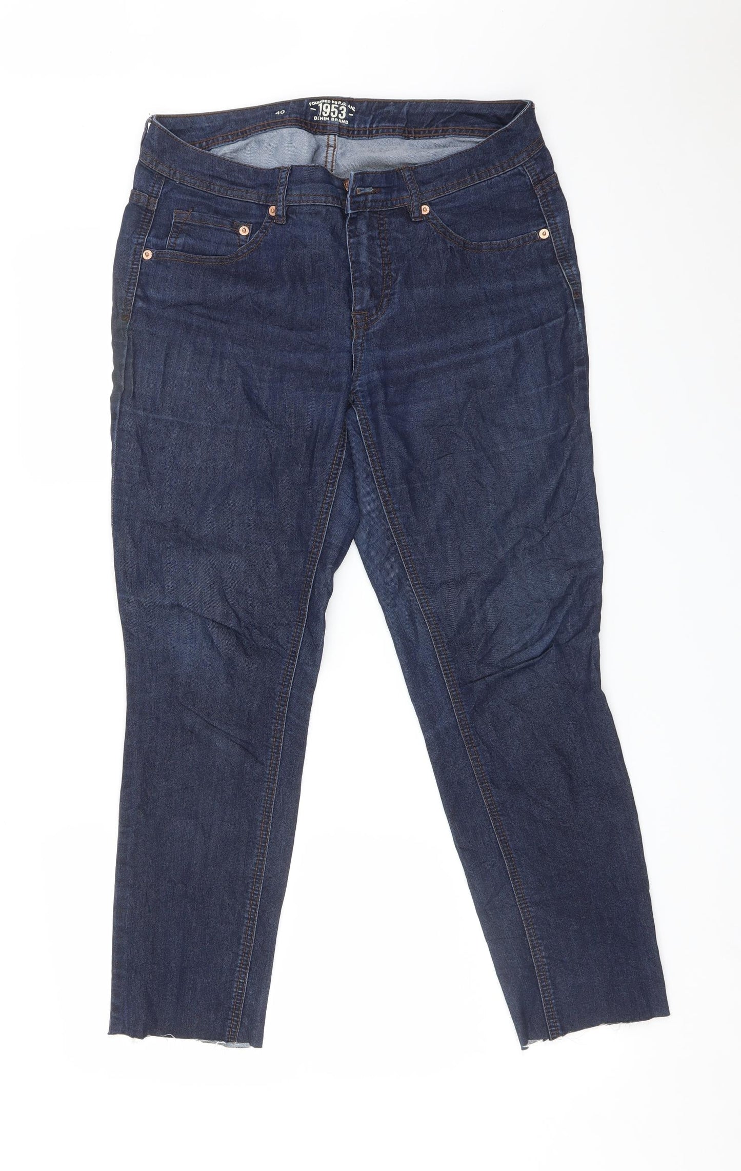 1953 Womens Blue   Tapered Jeans Size 40 L25 in
