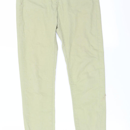 M&S Womens Green   Skinny Jeans Size 6 L28 in