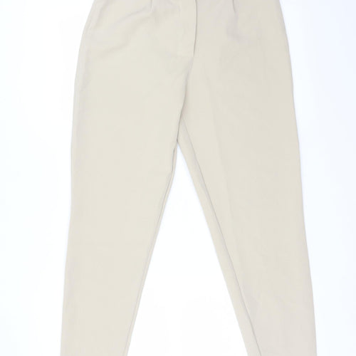 Boohoo Womens Beige   Trousers  Size 10 L26 in