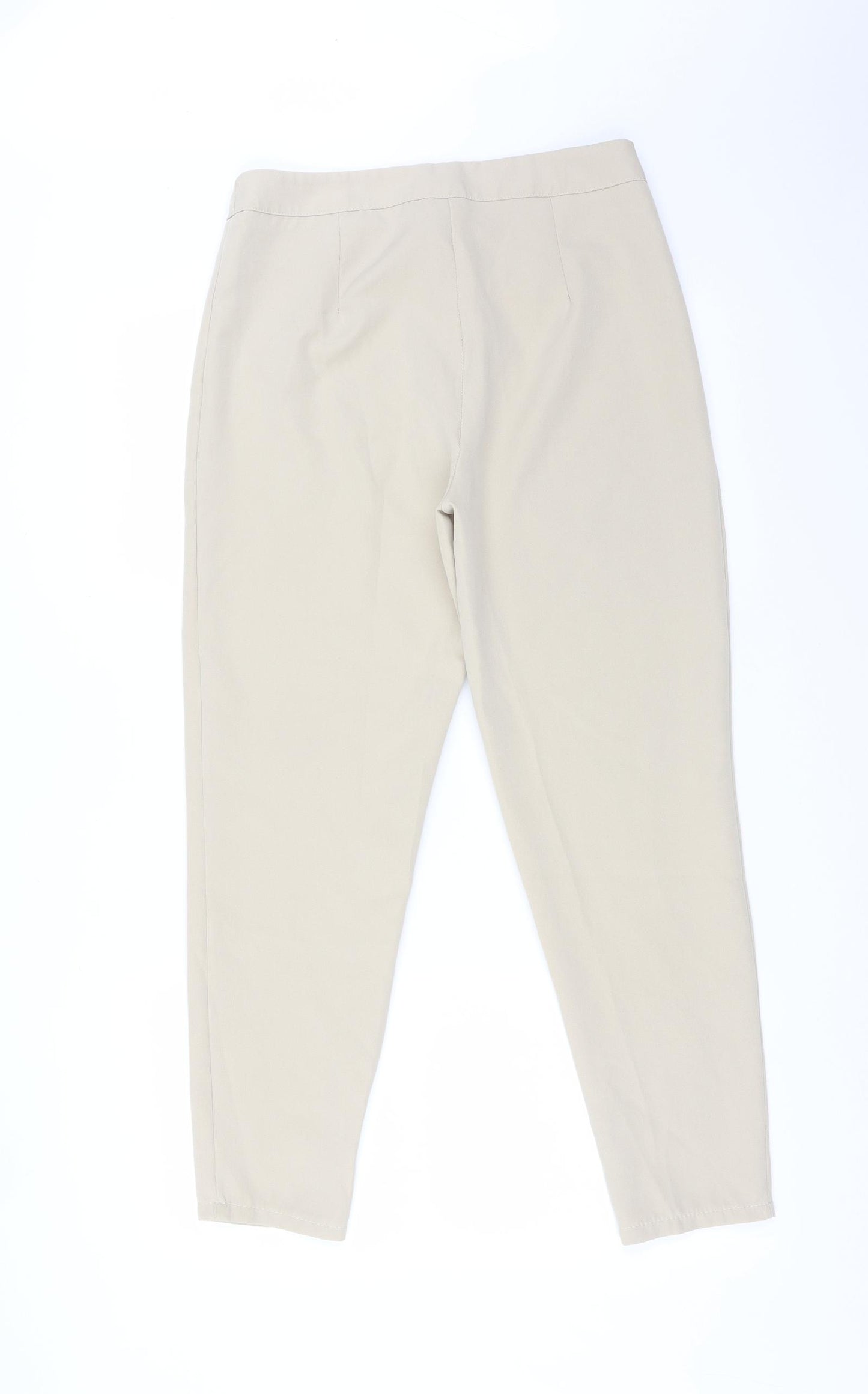 Boohoo Womens Beige   Trousers  Size 10 L26 in