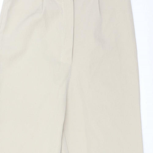 Boohoo Womens Beige   Trousers  Size 10 L26 in