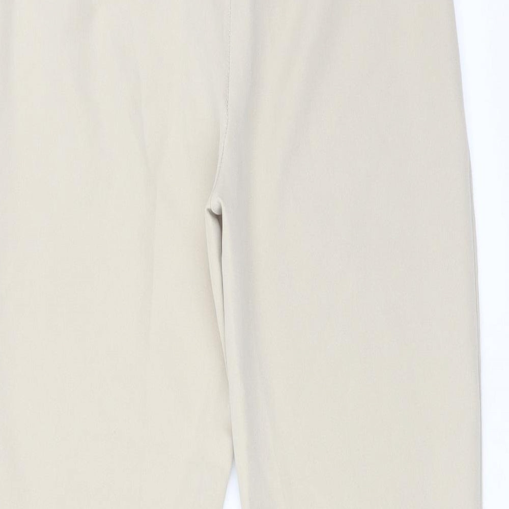 Boohoo Womens Beige   Trousers  Size 10 L26 in