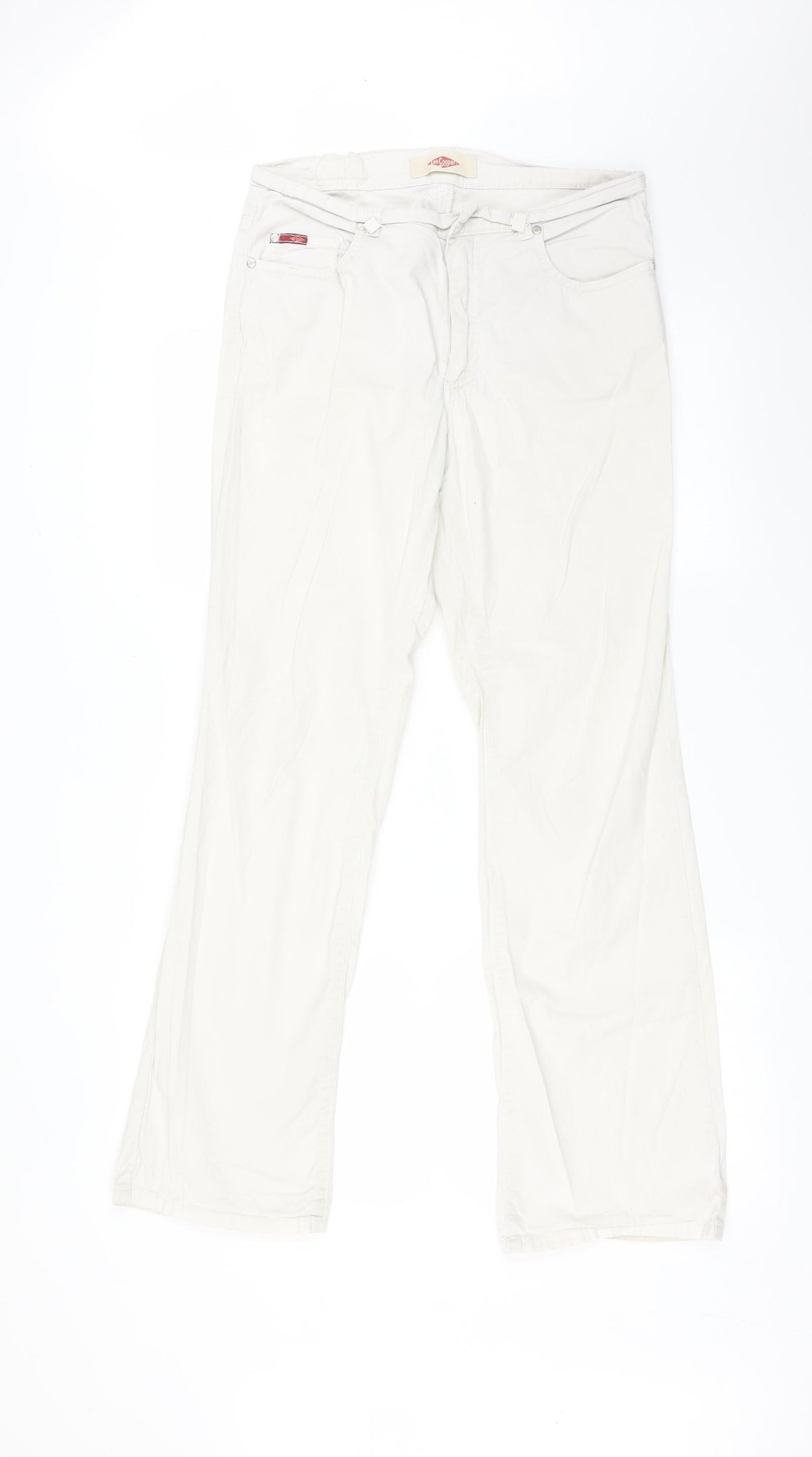 Lee Cooper Womens White   Bootcut Jeans Size 14 L32 in