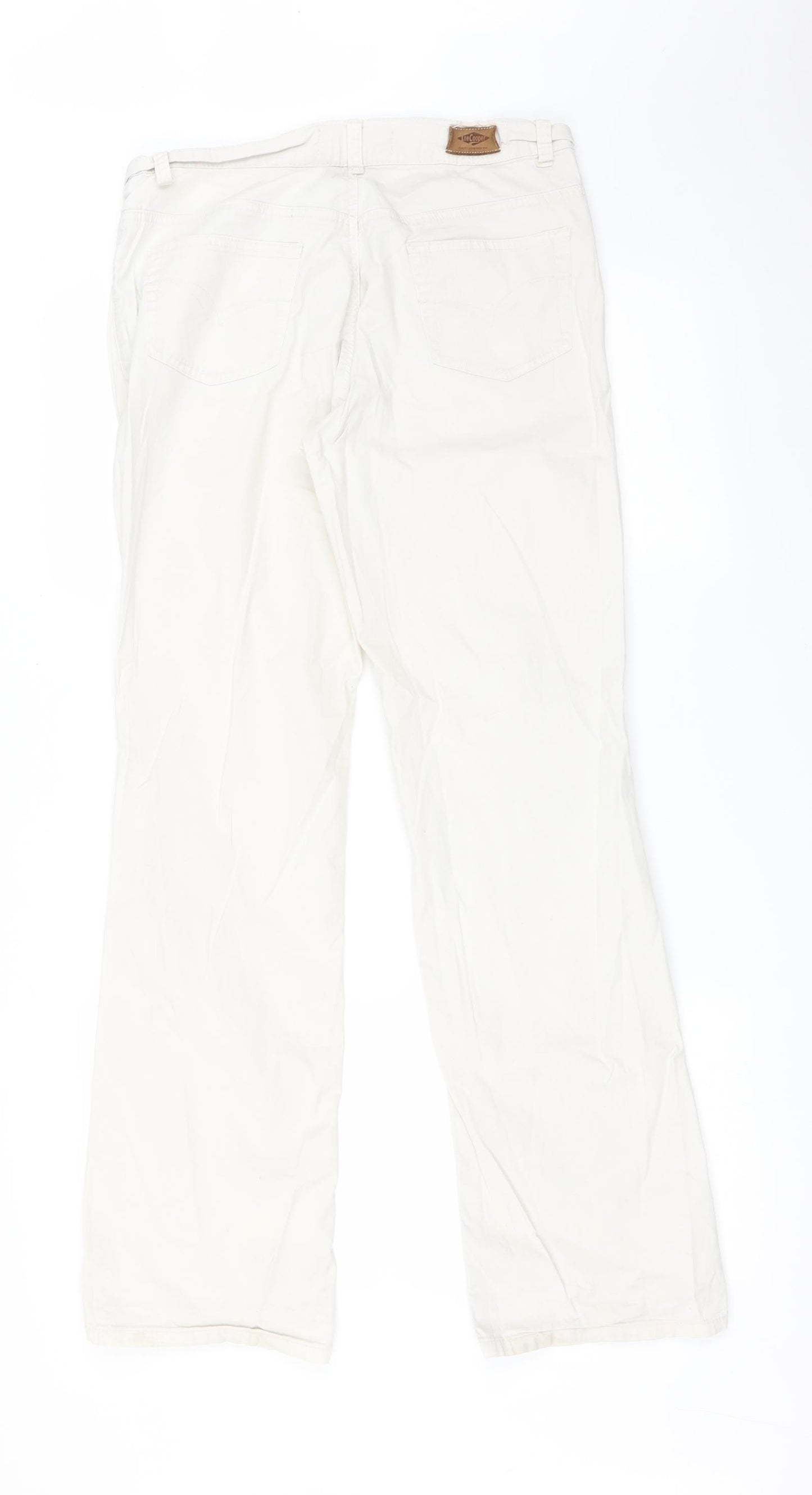 Lee Cooper Womens White   Bootcut Jeans Size 14 L32 in