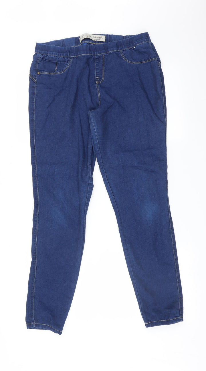 DENIM CO Womens Blue Jegging Jeans Size 14 L29 in