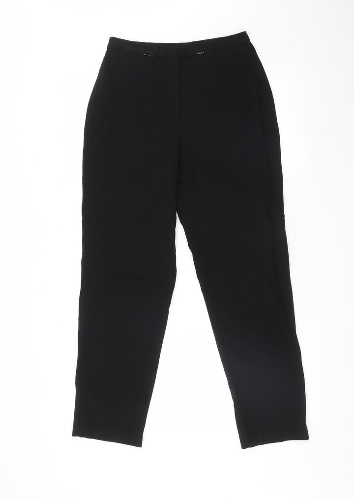 Debenhams Womens Black Trousers Size 10 L26 in