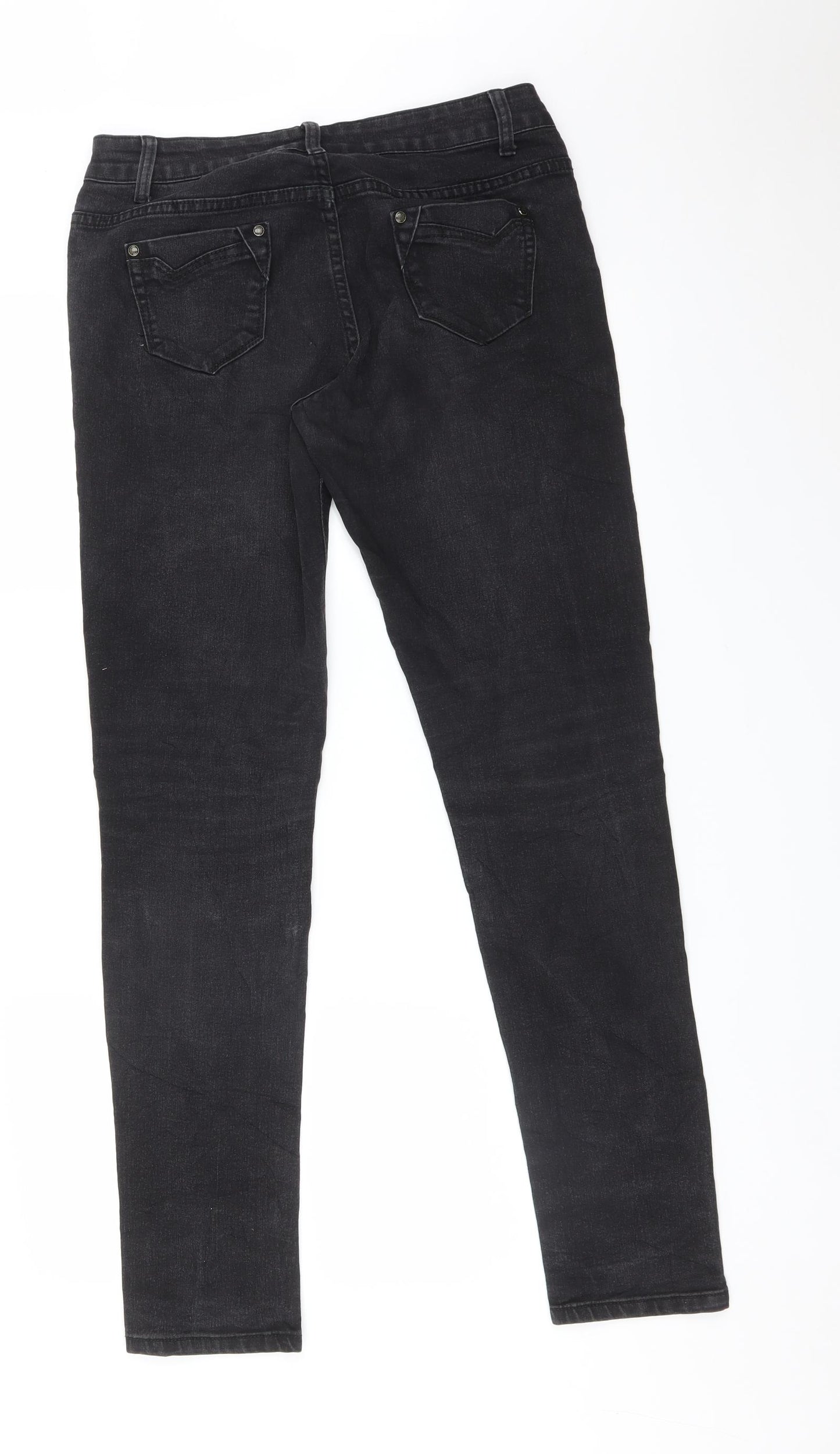 Preworn Womens Black   Straight Jeans Size 28 L31 in