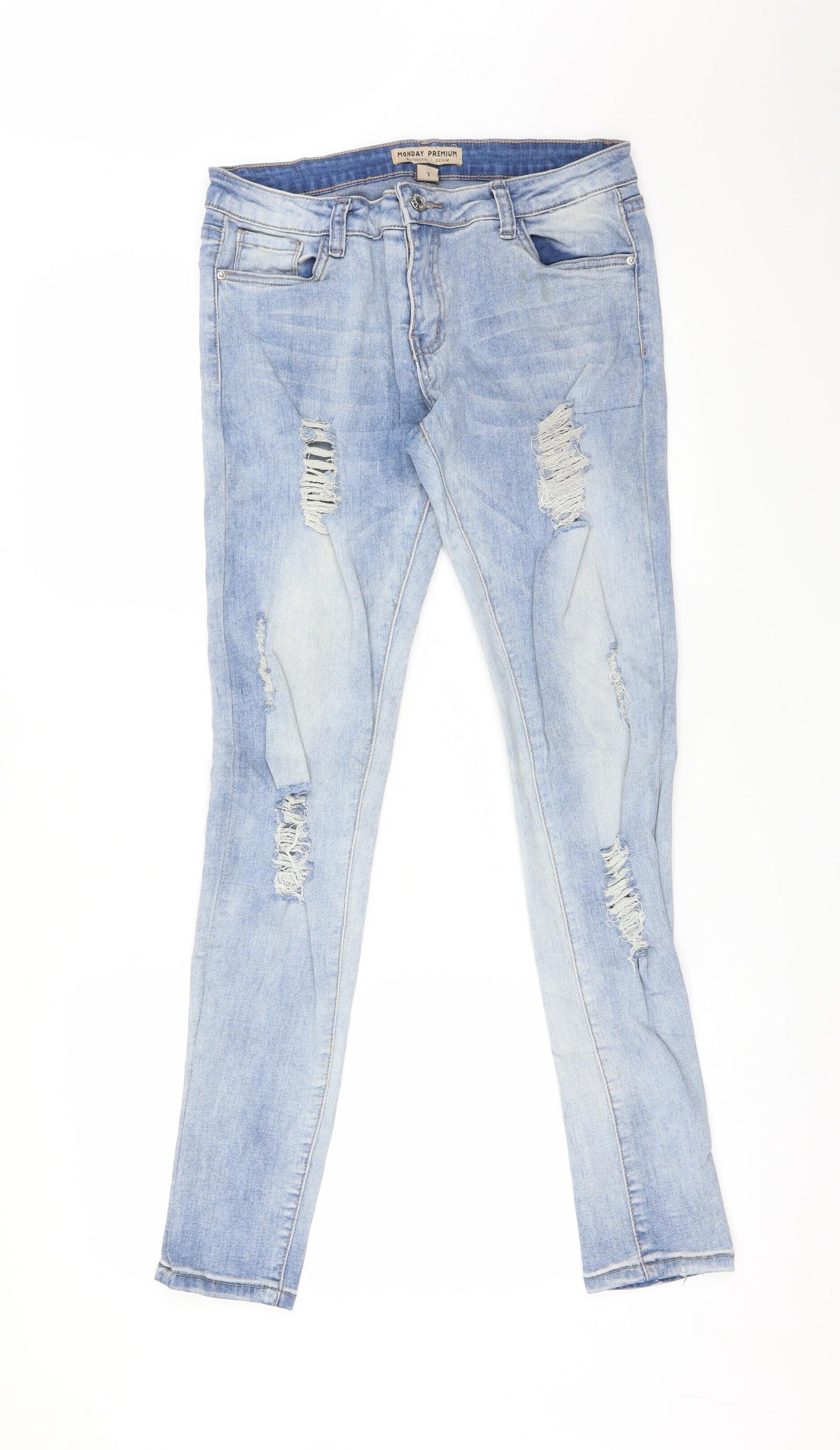 MONDAY PREMIUM Womens Blue   Skinny Jeans Size L L30 in