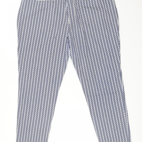 LABEL BE Womens Multicoloured Geometric  Trousers  Size 16 L26 in