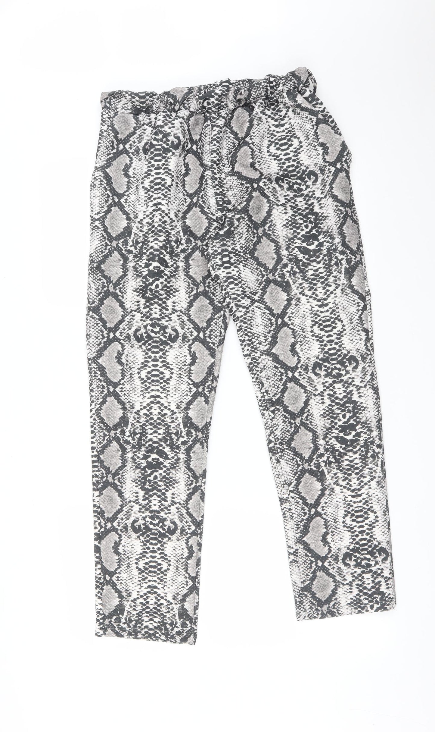 NEW IMPERIAL Womens Multicoloured Animal Print  Trousers  Size 12 L28 in