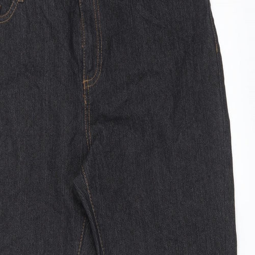 IN EXTENSO Womens Black   Straight Jeans Size 14 L24 in