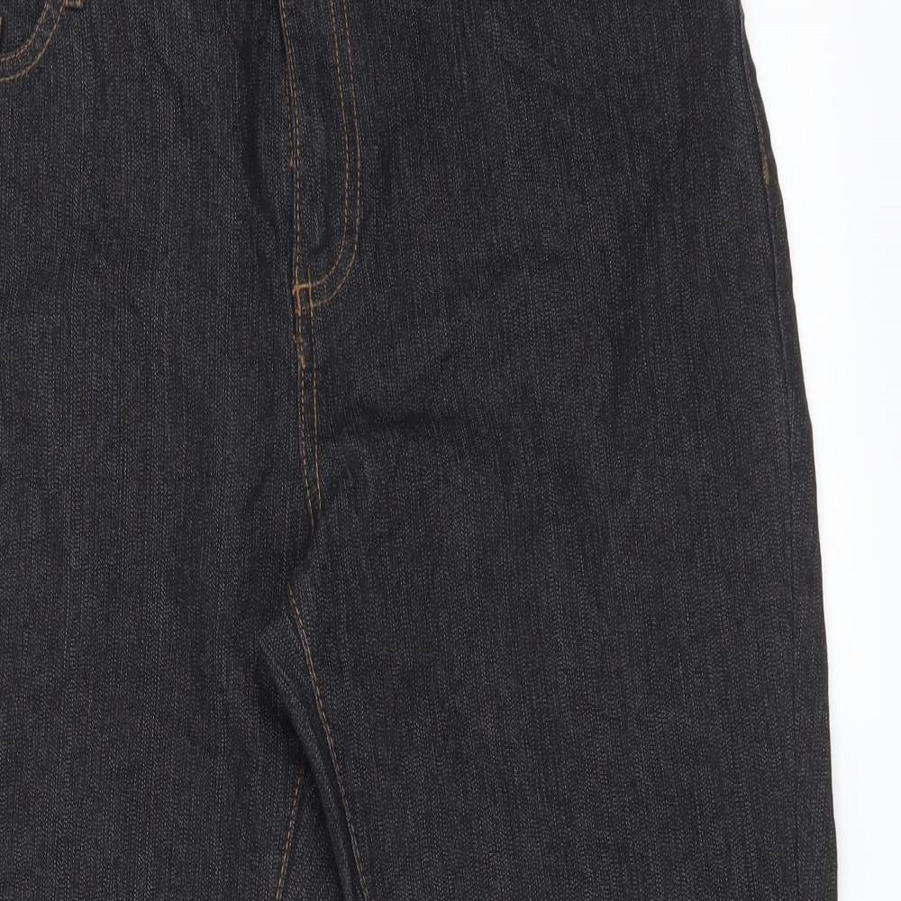 IN EXTENSO Womens Black   Straight Jeans Size 14 L24 in