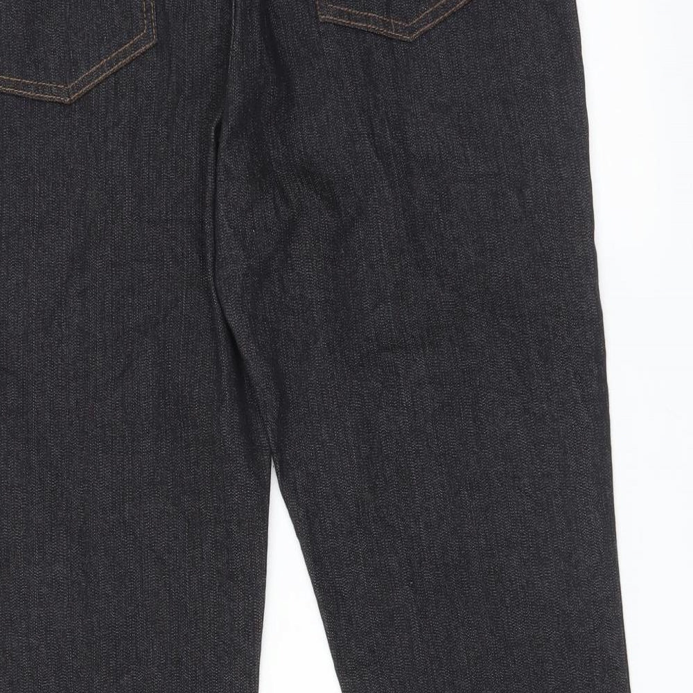 IN EXTENSO Womens Black   Straight Jeans Size 14 L24 in