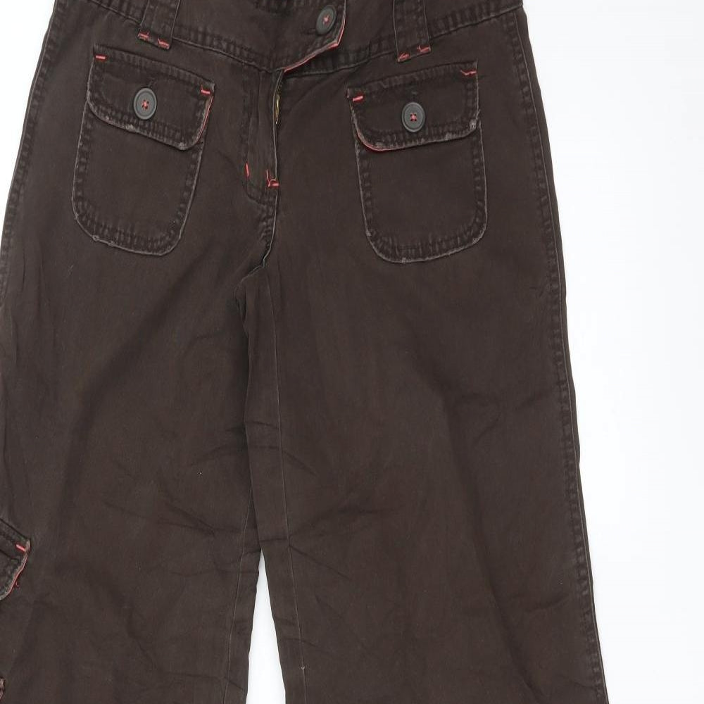 BAY Womens Brown   Cargo Trousers Size 8 L30 in