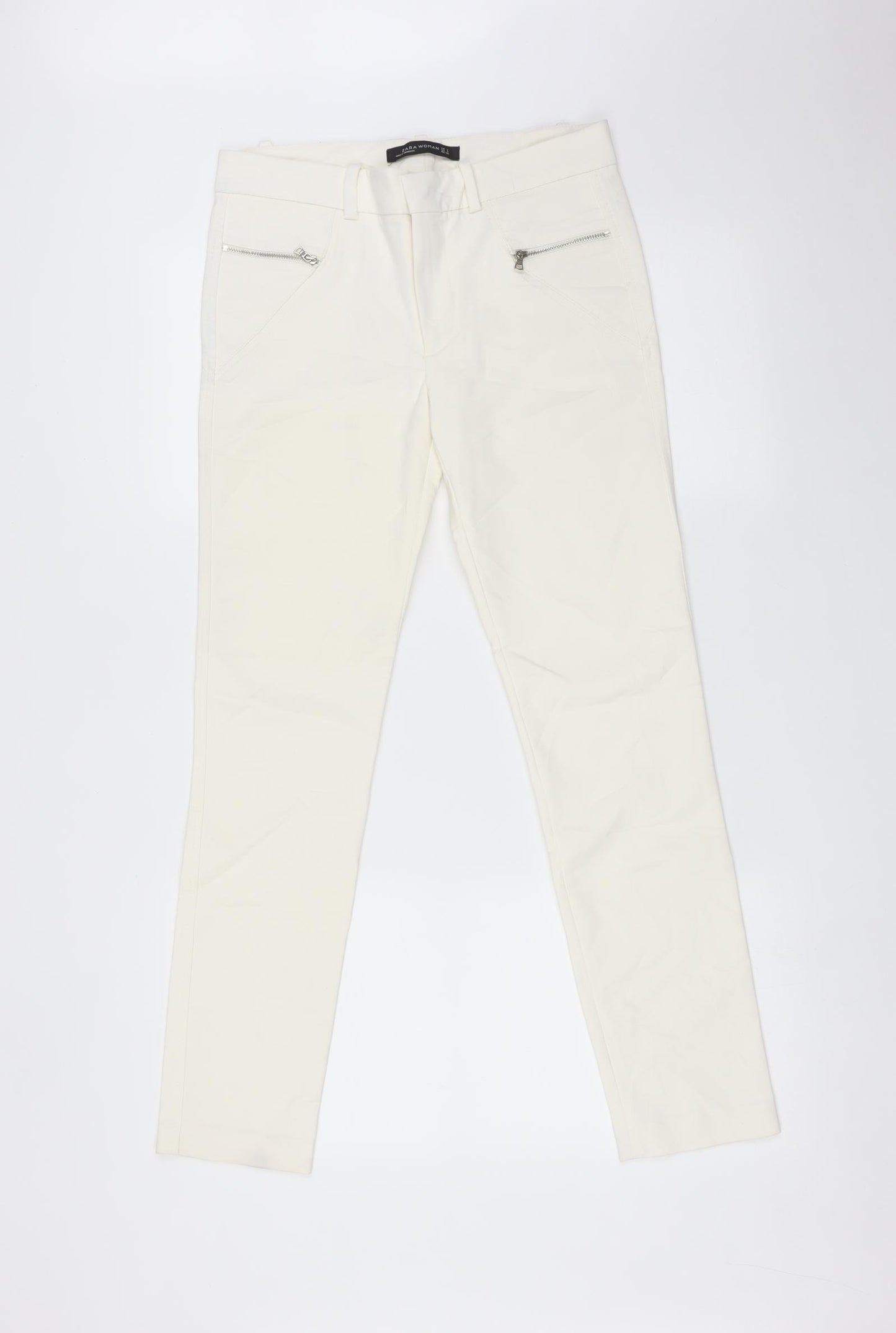 Zara Womens White   Straight Jeans Size S L28 in