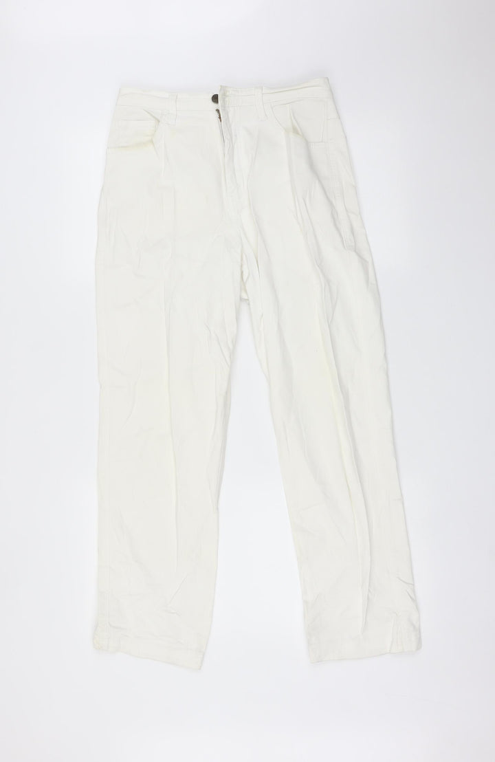 MICHA Womens White   Straight Jeans Size 10 L27 in