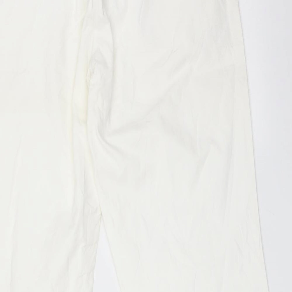 HIZA Womens White   Trousers  Size 18 L28 in