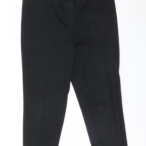 M&S Womens Black   Trousers  Size 16 L24 in