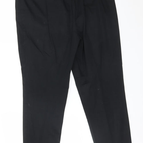 M&S Womens Black   Trousers  Size 16 L24 in