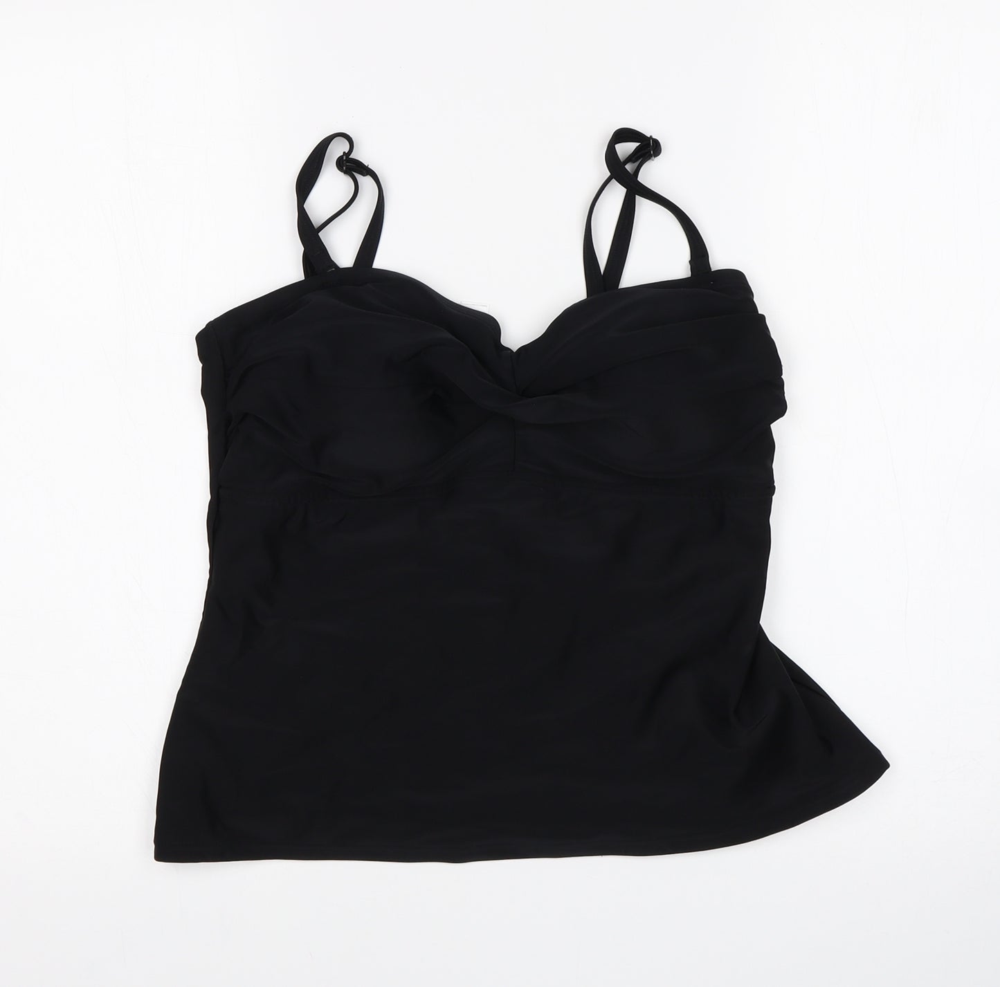 ocean club Womens Black   Cropped Tank Size 18