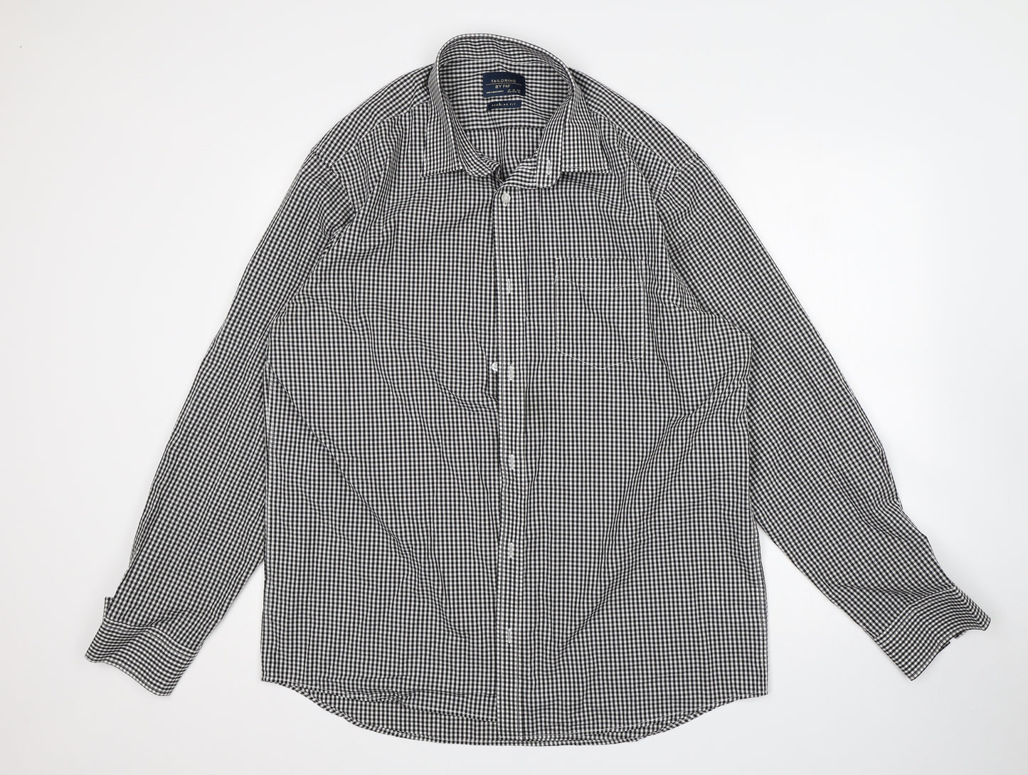 F&F Mens Multicoloured Check   Dress Shirt Size 16.5