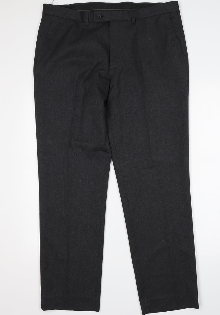 TU Womens Grey Trousers Size 36 L31 in