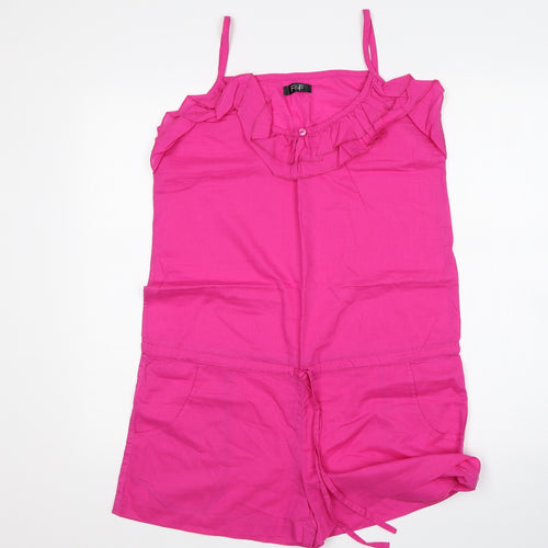 F&F Womens Pink   Playsuit One-Piece Size S