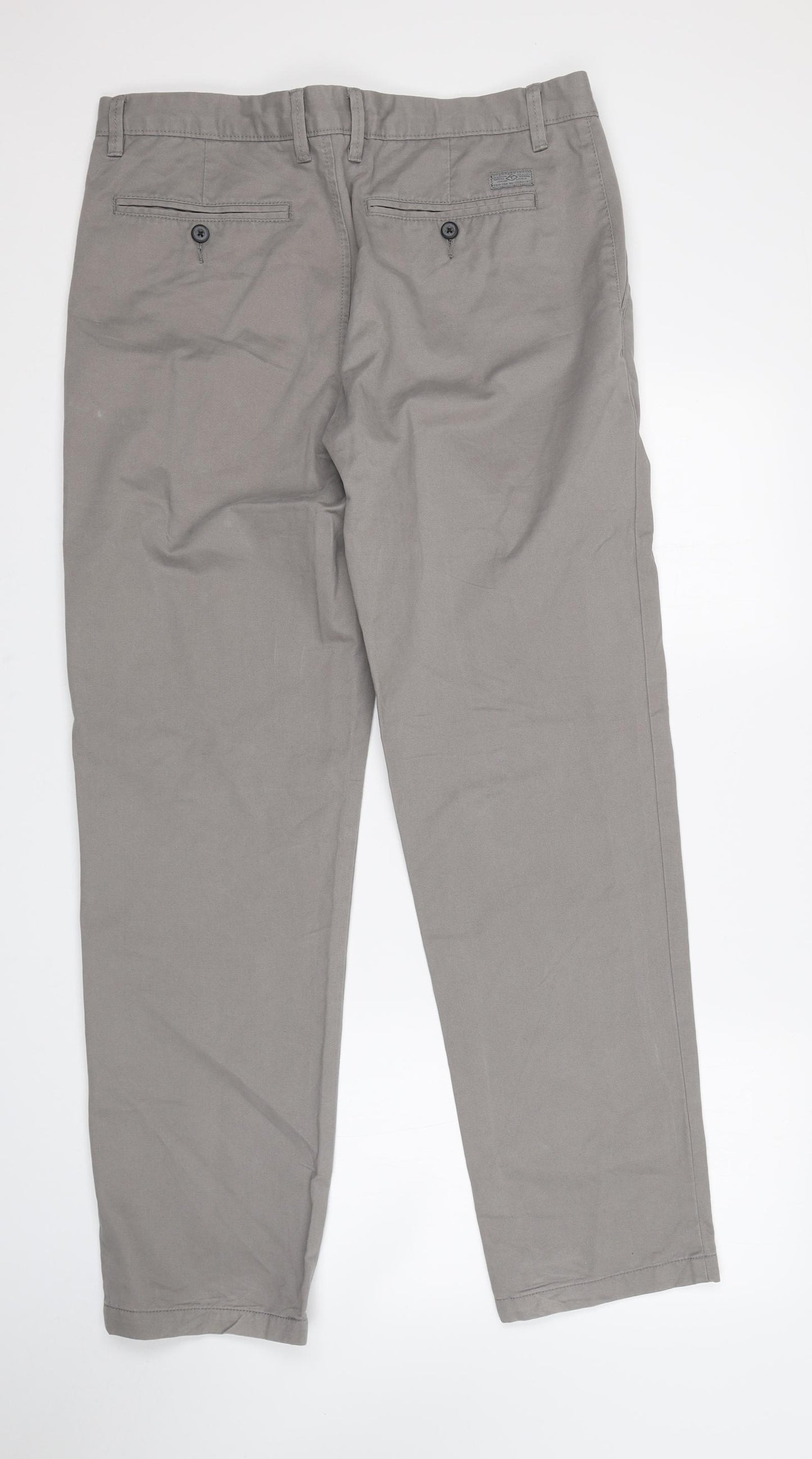 TU Mens Green   Chino Trousers Size 34 L32 in