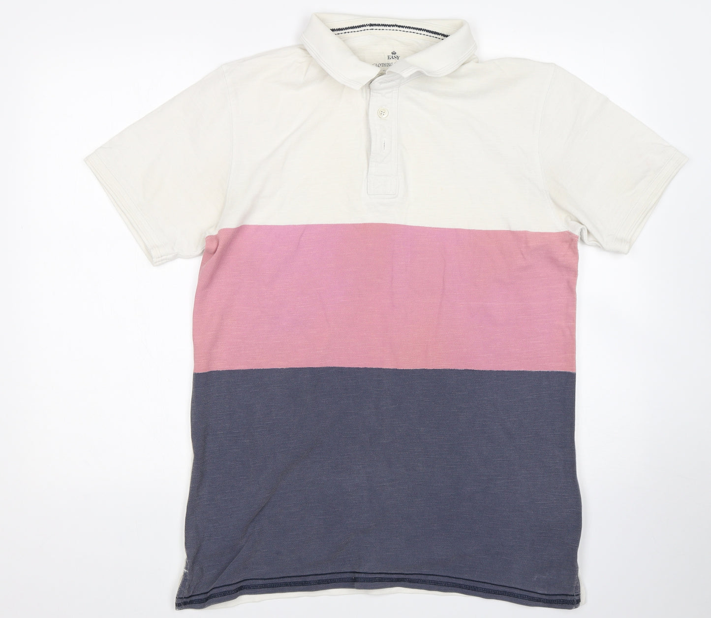 Matalan Mens Multicoloured Colourblock   Polo Size M