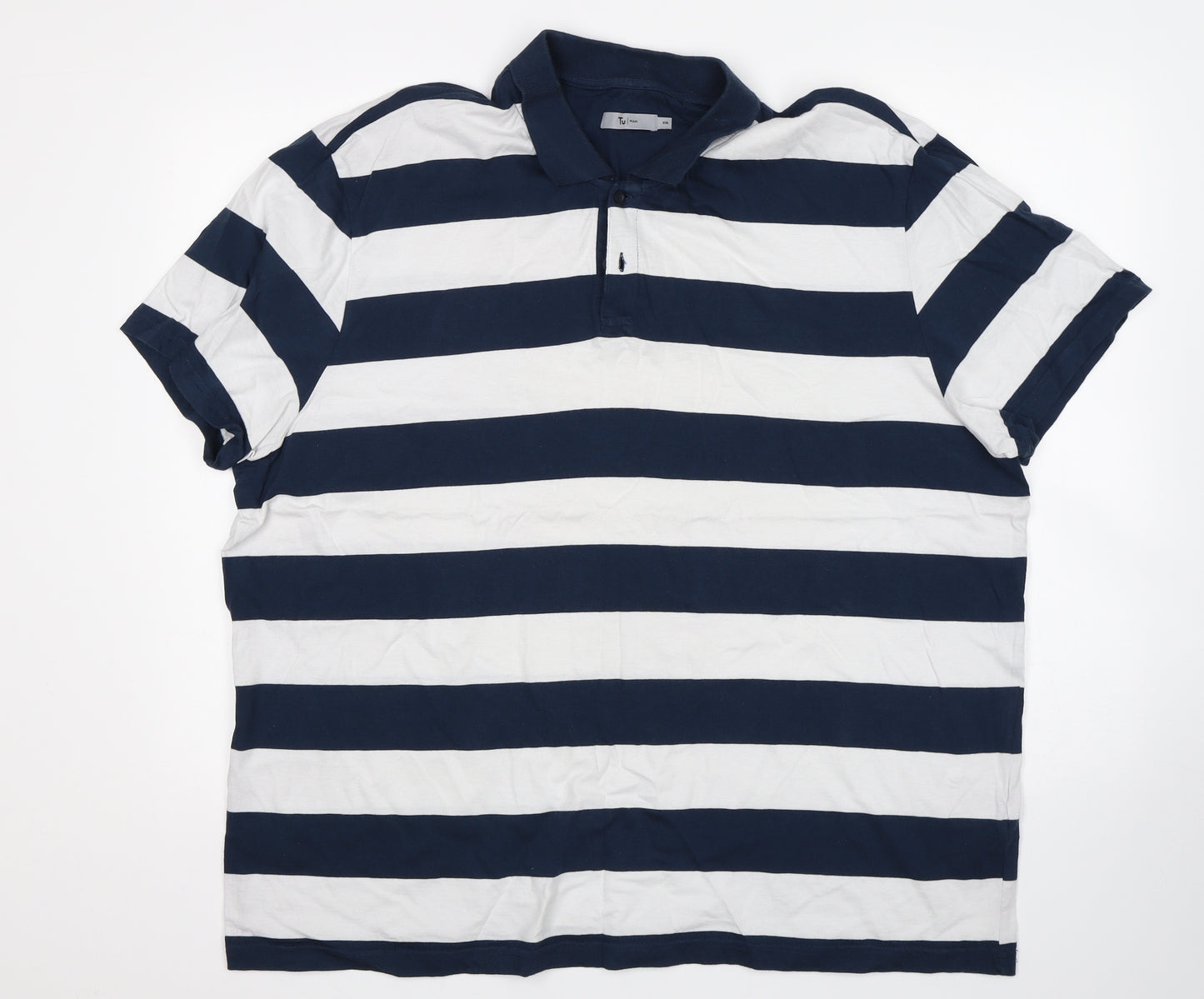 TU Mens Multicoloured Striped   Polo Size 2XL