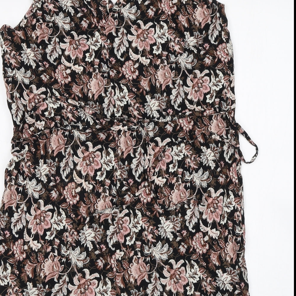 MNG Womens Multicoloured Floral  Playsuit One-Piece Size M