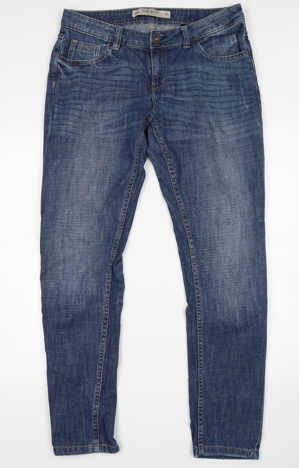 NEXT Womens Blue   Boyfriend Jeans Size 10 L30 in