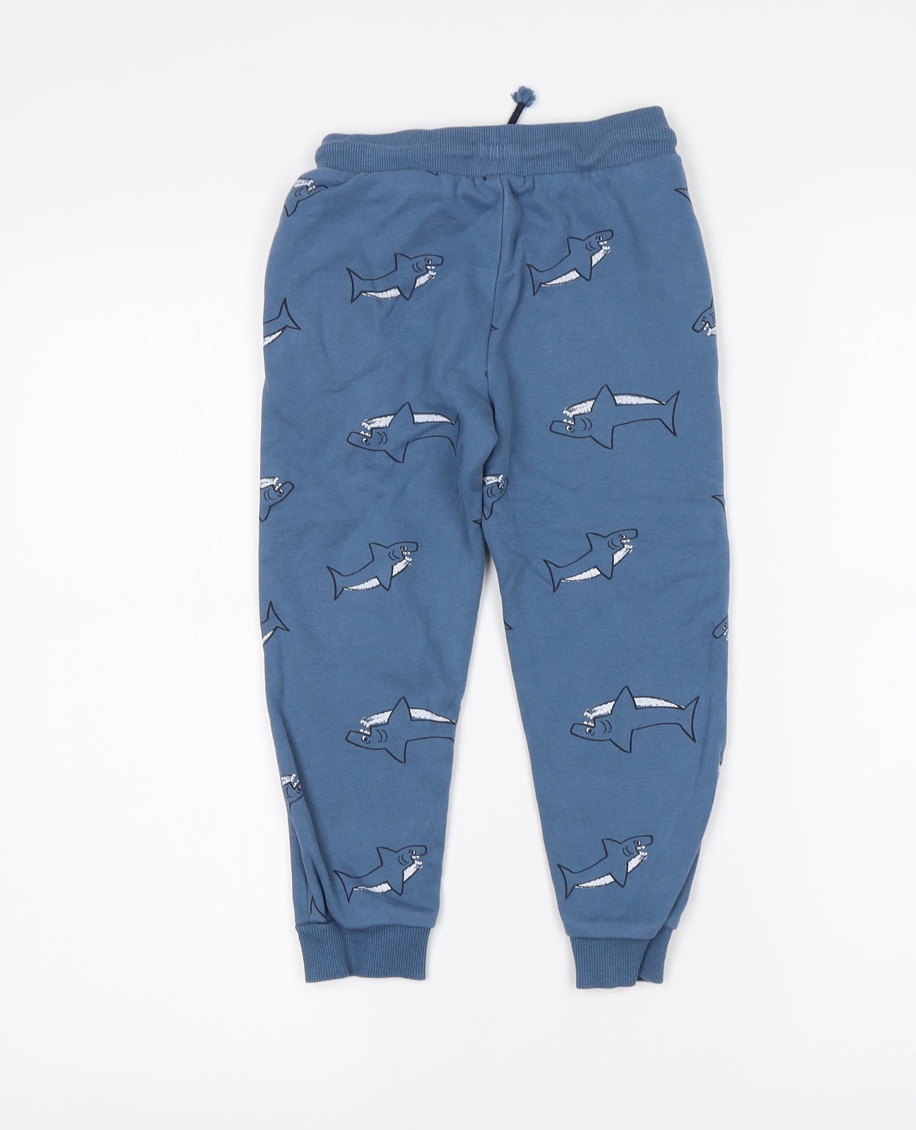 Nutmeg Boys Blue Animal Print  Sweatpants Trousers Size 3-4 Years - Shark