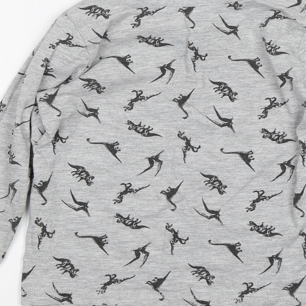 George Boys Grey   Basic T-Shirt Size 3-4 Years  - Dinosaur