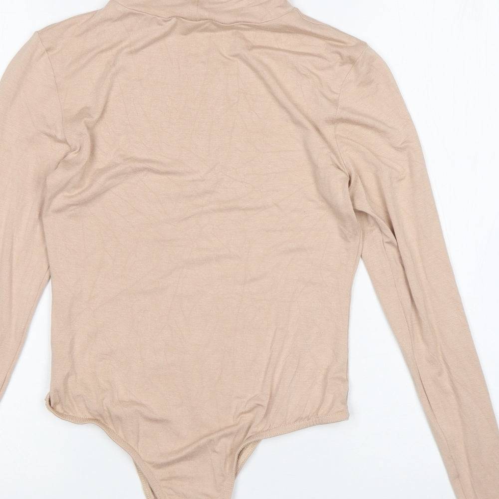 Preworn Womens Beige   Bodysuit One-Piece Size S