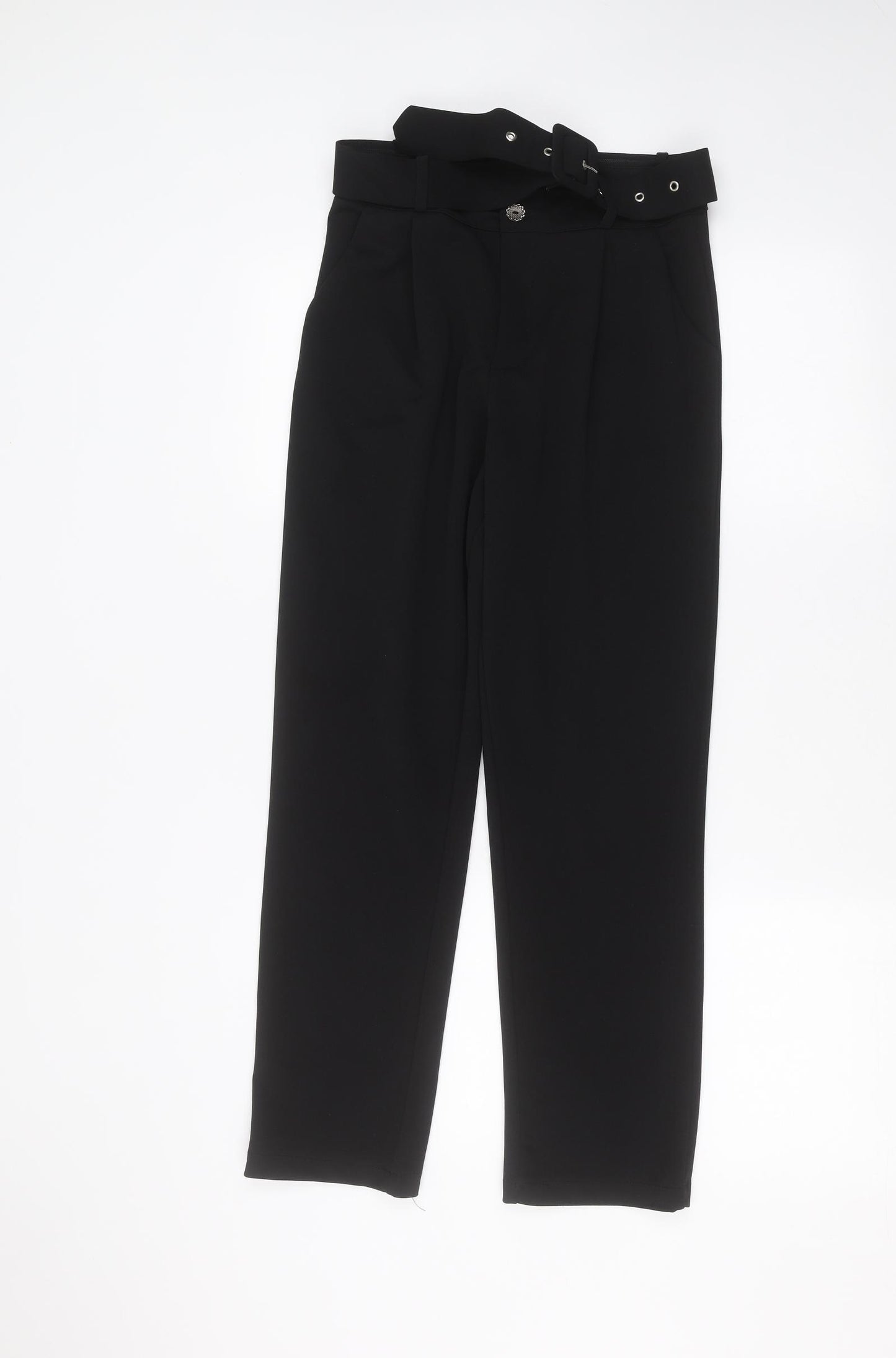 Boohoo Womens Black   Trousers  Size 10 L25 in