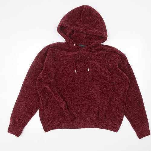 Primark Womens Red   Pullover Hoodie Size L