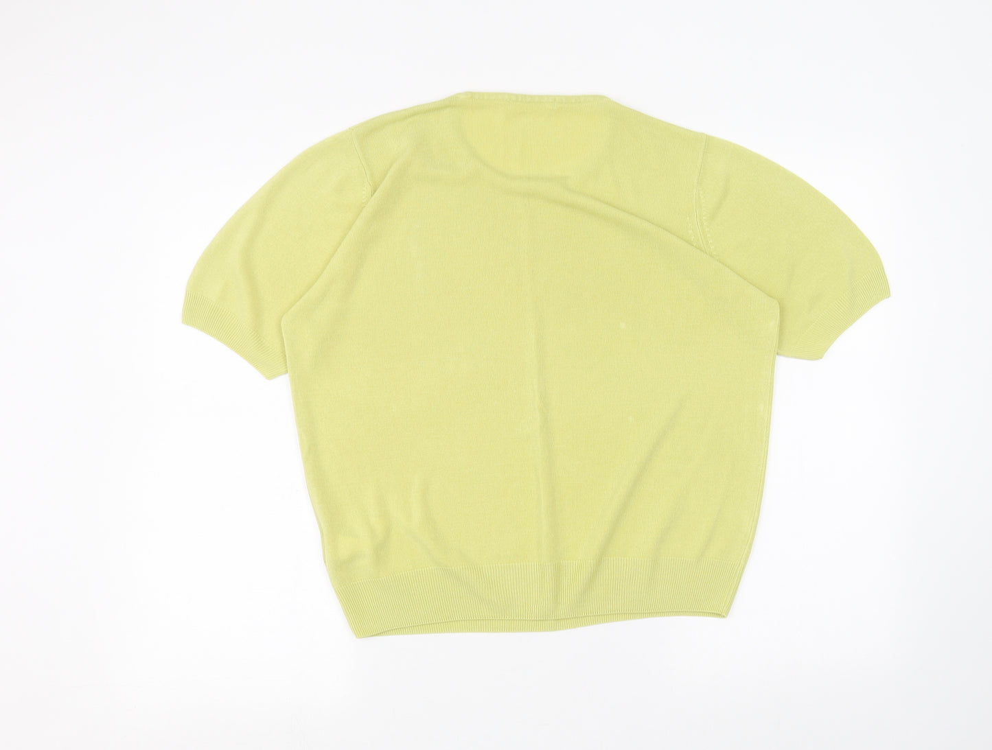 Marks and Spencer Womens Yellow   Basic T-Shirt Size 18
